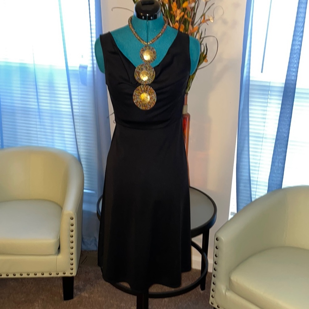 Express | Sleeveless A-line Black Dress​